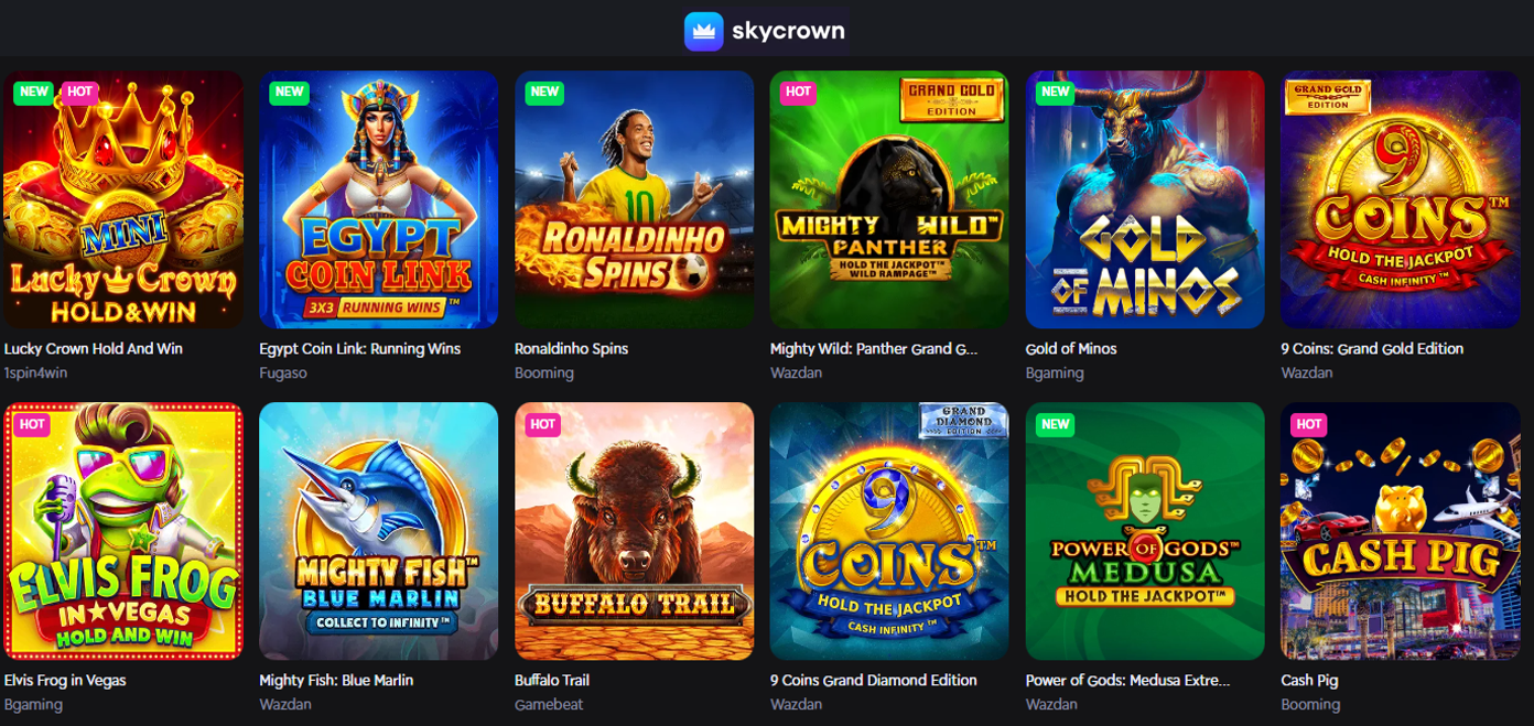 sky crown online pokies